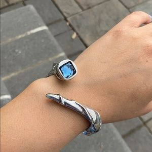 UNOde50 bracelet blue crystal